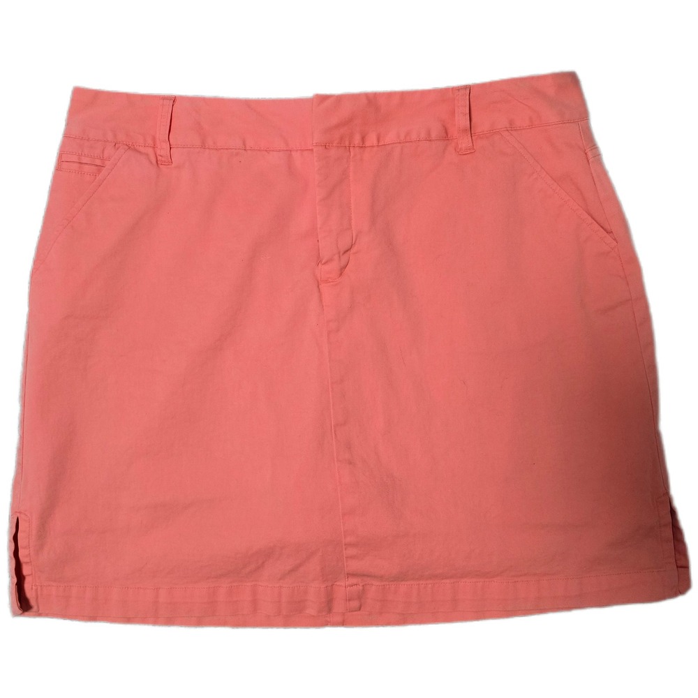 Bay Studio Women's Coral Pink Skort Skirt Shorts‎ Pull On Size 14 Casual
(Q)